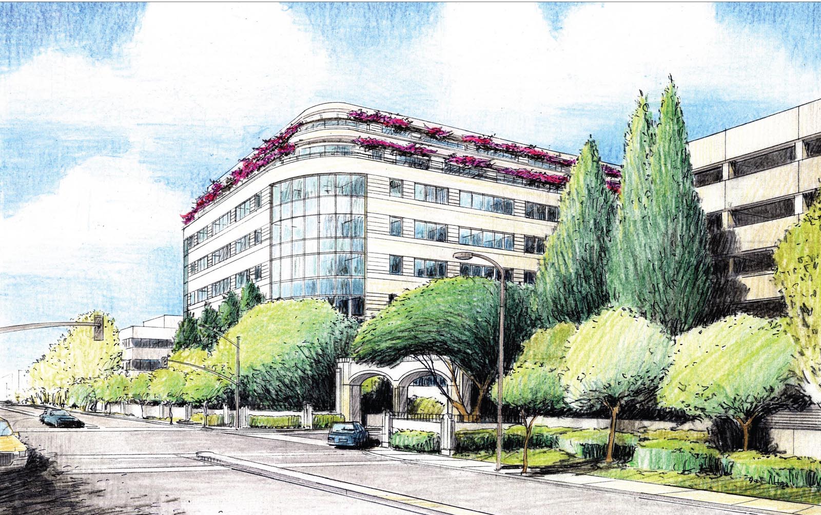 Sony Akio Morita 8Story Office Building C.W. Driver